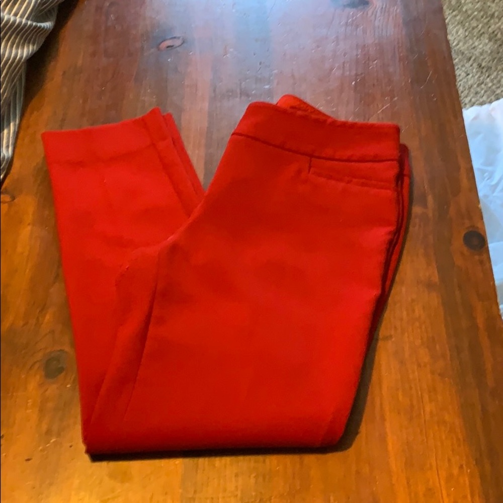The Limited Red Crop Pants